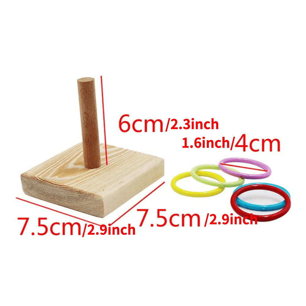 Parrot Trick Training Toys, Bird Tabletop Toys, Training Stacking Color ... - Best Toys For Teaching Parrots New Tricks