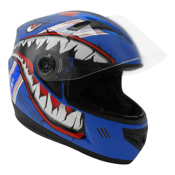 TCMT Dot Youth & Kids Motocross Offroad Street Helmet Full Face Shark