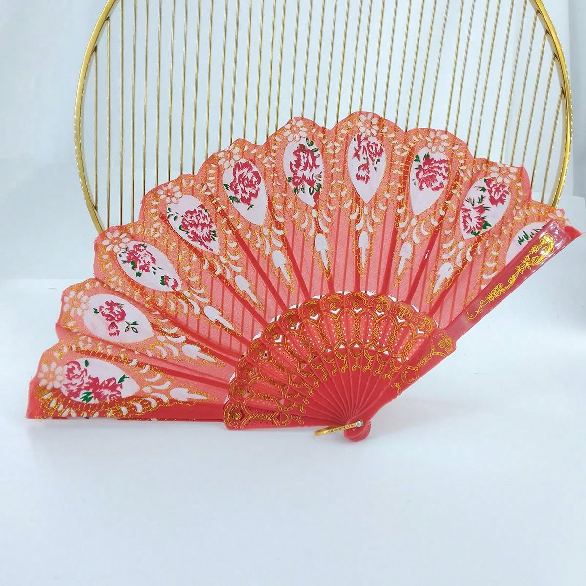 Faltbarer Handfächer Damen - Große Chinesische Fächer Für Cosplay, Tanz Und Hochzeiten