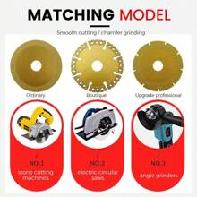 Diamond Saw Blade Metal Cutting Disc For Iron, Rebar, Stainless Steel, 100mm Angle Grinder Circular Cutting Wheel Tool - Gold - View 6