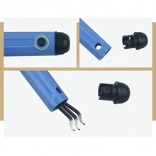 藍色手持式去毛邊工具 Nb1100 毛邊修邊刀,埋頭孔邊緣工具套裝,用於專業修邊廢邊,帶電動工具配件 - 藍色 - 查看 8