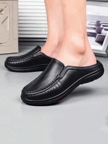 Men's Casual Fashion Loafers - Black - View 1