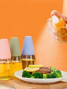 1 Botella De Aerosol De Aceite Con Spray Para Cocina, Barbacoa, Parrilla Y Cocina Al Aire Libre - Verde - Ver 2