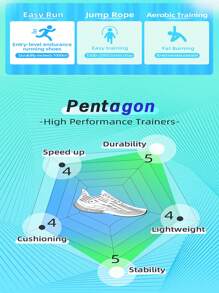 ONEMIX Men's Breathable Mesh Lightweight Shock Absorbing Running Shoes For Sports, Daily Jogging & Training - Baby Blue - View 2