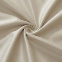 1pc Velvet Decorative Sofa Pillowcase Soft Square Cushion Cover, Fits Sofa, Bed, Car, 18x18 Inches, Beige, Pillow Core Not Included - Beige - View 5