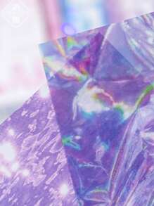 14入組大尺寸光影閃爍紋理貼紙,3種材質粘貼底紙,適用於裝飾日記、手帳、筆記本等