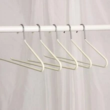 1pc Z-Shape Pants Hanger With Goose Shaped Clips, Adult Clothes Hanger With Non-Slip Design - Multicolor - View 5
