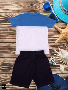 Conjunto Infantil Masculino Primavera/Verão Coleção 2023 - Azul - Visão 3