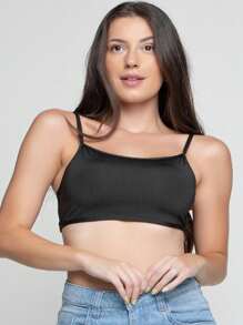 Women Tank Tops & Camis - 黑色 - 查看 3