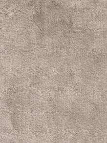 Home Elephant King Size Beige Rabbit Soft Thermal Blanket - Beige - View 4