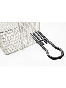 10 L Fryer Basket. Stainless Steel - Silver - View 3