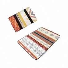 1pc Geometric Pattern Camping Picnic Mat - Multicolor - View 4
