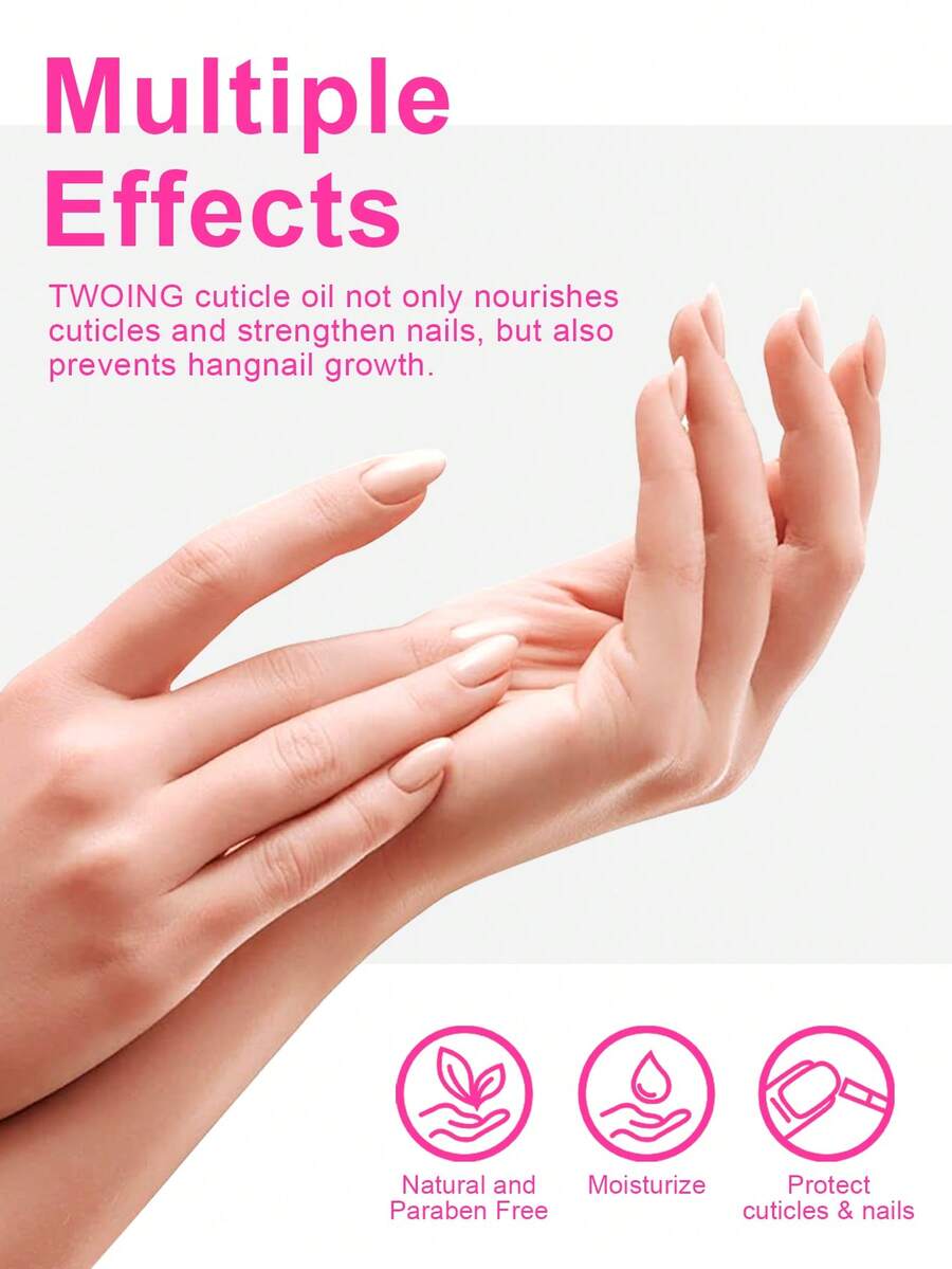 5ml Rose Cuticle Oil, Natural Nutrient Oil Enriched With Jojoba Oil