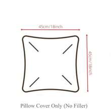 1個45x45cm仿皮防水坐墊套,設計仿皮裝飾靠墊套,適用於沙發客廳裝飾枕頭套 - 青灰 - 查看 2