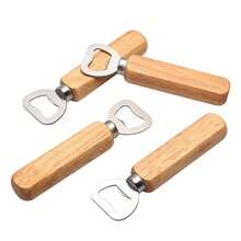 Cao su Tay cầm gỗ Cái mở nắp chai - Màu Tím - Xem 2