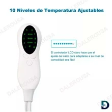 Almohadilla Térmica Cojin Electrico Temperatura De 10 Nivele - Azul - Ver 5