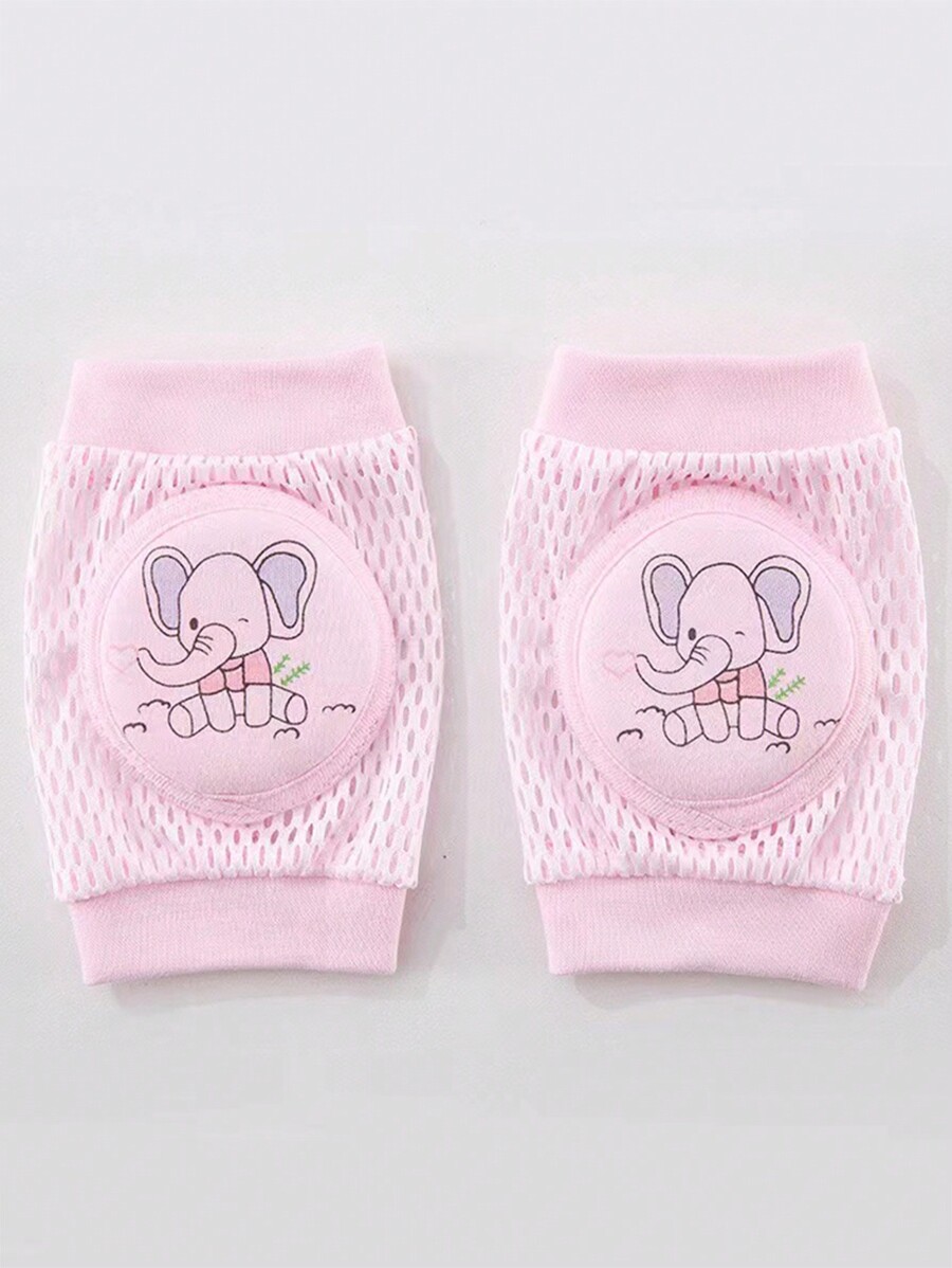 Blue Elephant Patten Infant Knee Pads, Antifall Antiknock Elbow Pads Leggings Crawling Toddlers Soft Protective Infants Safe Play Learning%2f7771402030