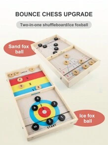 Tabletop Interactive Double-doubles Ping Pong Ball Game Indoor Party Battle Chess Type A - Multicolor - View 3