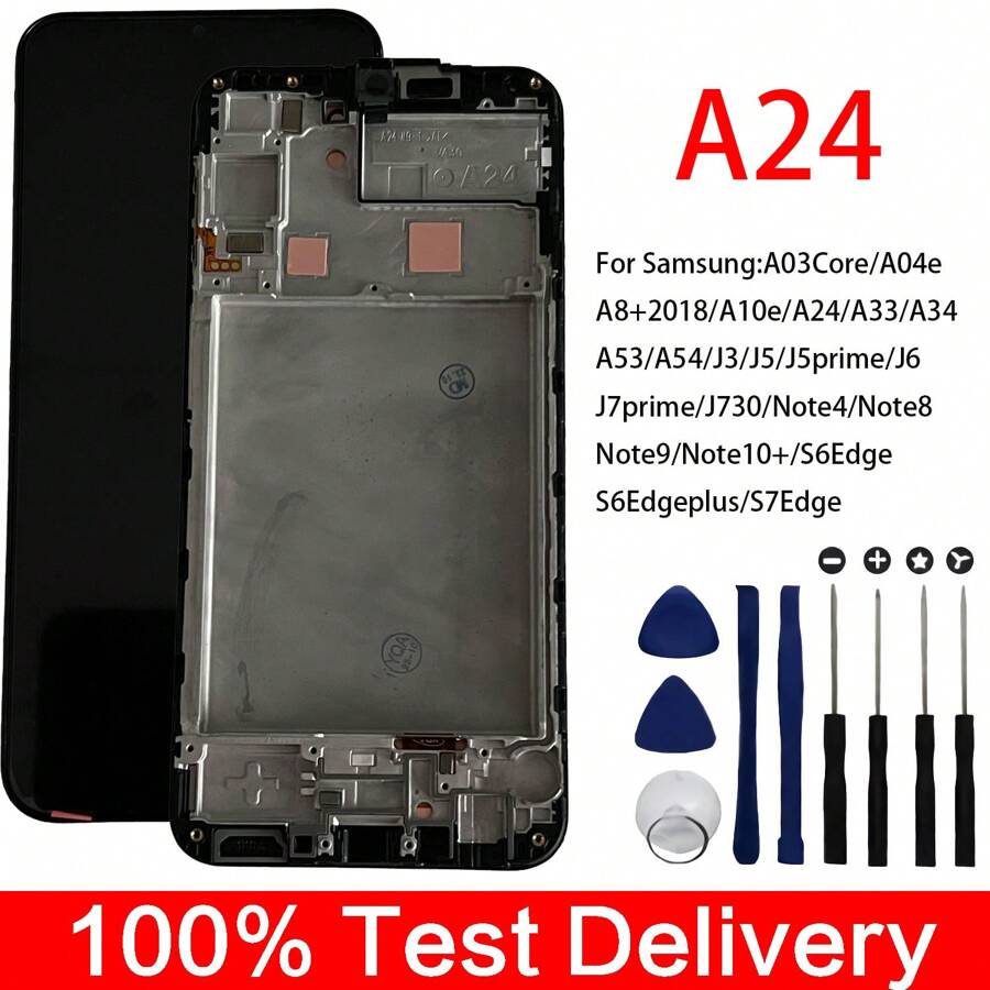 兼容三星A24的替換LCD屏幕，屏幕維修