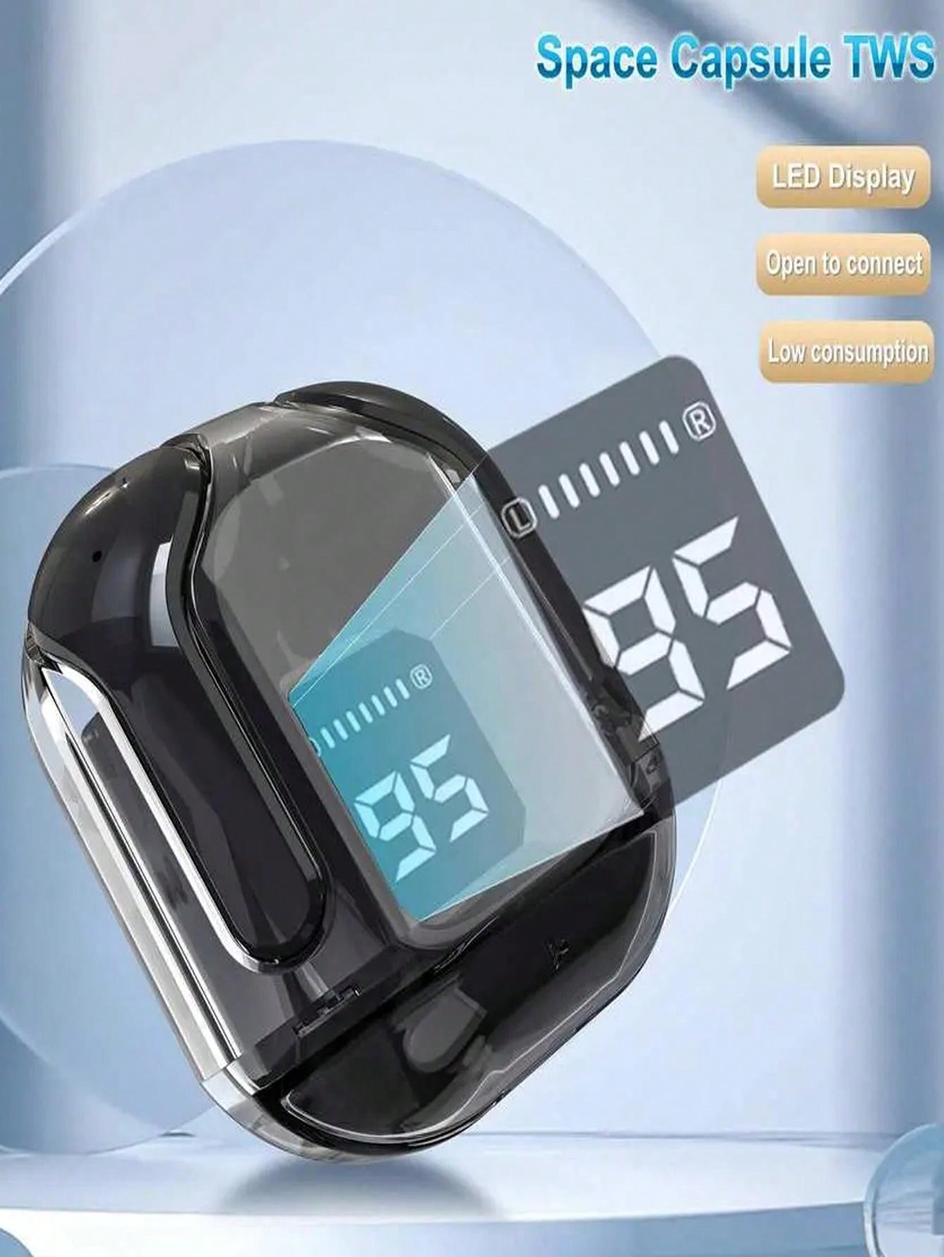 1pc New Transparent Touch Control Low Latency Wireless Earphones, With