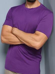 Men T-Shirts - Purple - View 4