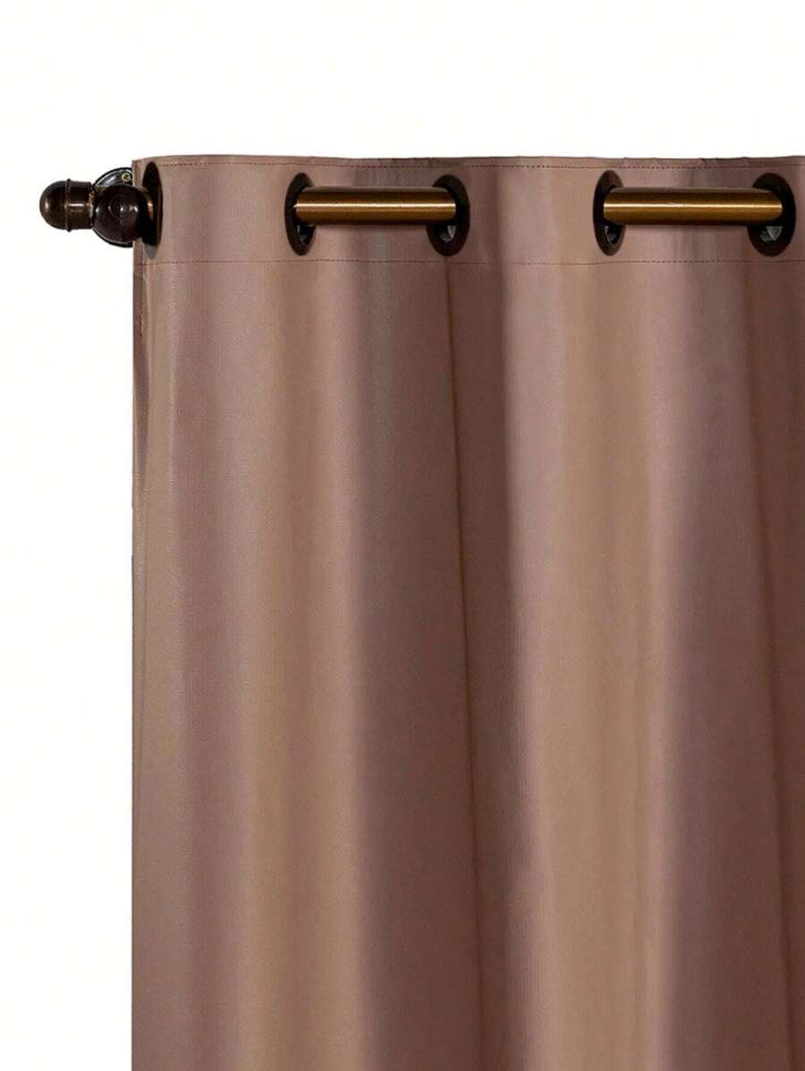 Cortina Blackout PVC 2,80 X 1,60 metros Quarto Sala Corta 100% a Luz - Caramelo - Visão 1