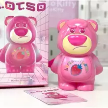 Miniso 多种草莓熊系列盲盒摆件，时尚礼品摆件玩具 - 粉色 - 查看 5