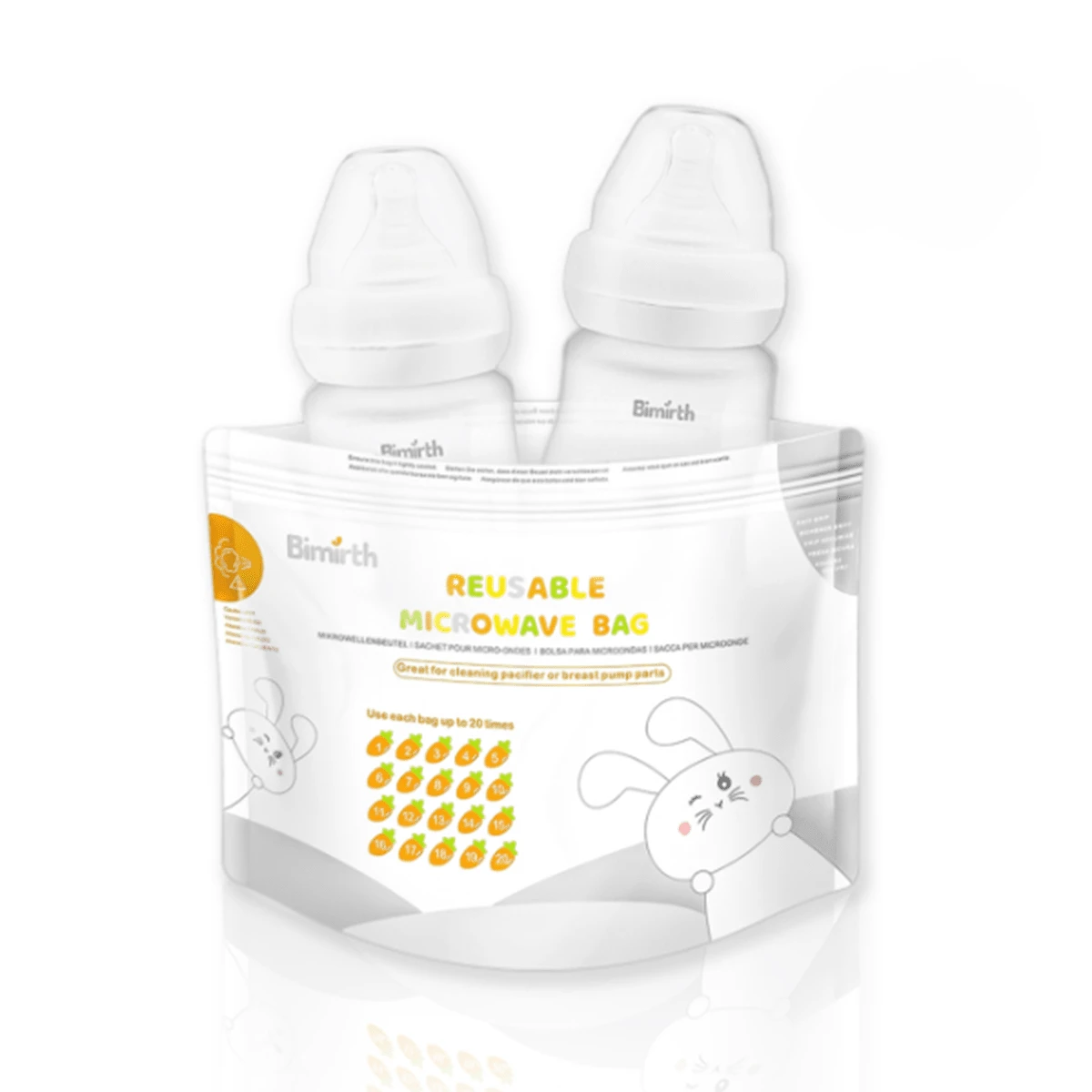 1pc Baby Bottle Microwave Steam Sterilizer Bag, Can Be Used To Steam