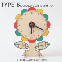 時鐘製作套件,組裝自製時鐘,手工木製模型,適合成人和兒童diy和設計自己的時鐘, - 木製工藝品 - 查看 9