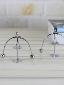 1入組 + 雙腳舉重鐵人造型 + 創意搖搖杯 + 辦公室平衡玩具 + 感恩節聖誕禮物 - 銀色 - 查看 4