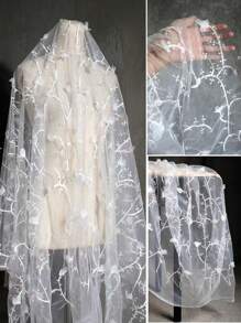 3d刺繡花紋蕾絲布,適用於diy製作服裝和手工藝品 - 彩色 - 查看 10