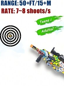 P90 Electric Gel Blasting Toy Gun With Clip And Large Capacity Battery, Manual And Automatic Dual-mode Gel Ball Toy Gun With Drum Sight And Goggles, Perfect For Shooting Team Games (excluding Gel Balls)