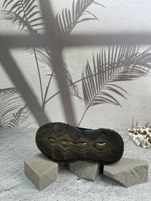 2024新款兒童氣墊襪鞋,中性款式,時尚休閒跑鞋,適用於大人和小孩一起穿著 - 黑色 - 查看 9