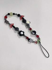 Diy Beaded Circus Themed Phone Charm, Camera Strap For Girls And Women, Anti-Drop Phone Accessory Gifts For Mother, Family, Friends, Birthday, Holiday Phone Chain - Multicolor - View 2