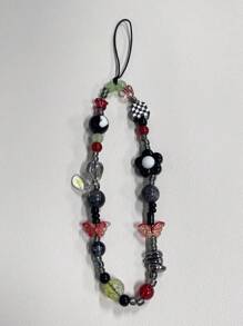 Diy Beaded Circus Themed Phone Charm, Camera Strap For Girls And Women, Anti-Drop Phone Accessory Gifts For Mother, Family, Friends, Birthday, Holiday Phone Chain - Multicolor - View 1
