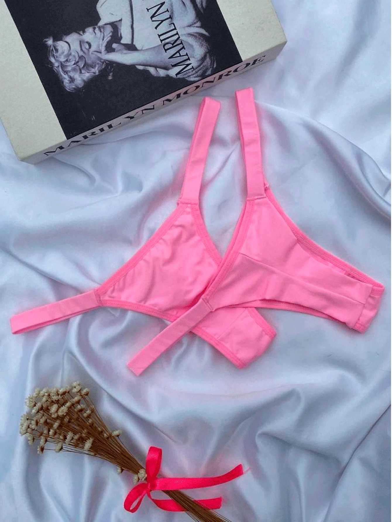 Kit 2 Calcinhas Intimates Tanga Biquíni Fio Duplo Laterais em Tiras ...
