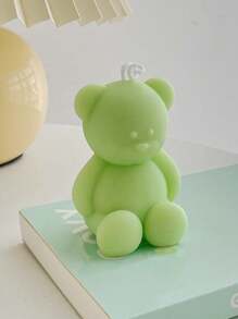 1 Pieza Vela De Fragancia De Cera De Soja Con Forma De Oso De Peluche, Regalo Creativo De Cumpleaños Para Hacer Uno Mismo, Decóración Del Hogar