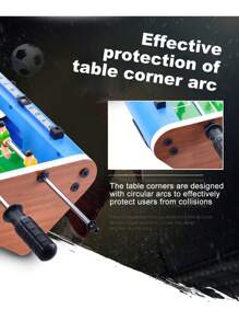 Indoor Soccer Enthusiasts' Challenge Football Table Game With 6 Rods, Classic Football Game Table - Multicolor - View 7