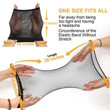 3 mũ lưới hở đầu cho tóc giả dài, lưới dệt tóc cho phụ nữ - Giữ tóc cố định và thắt chặt - Nhiều màu - Xem 5