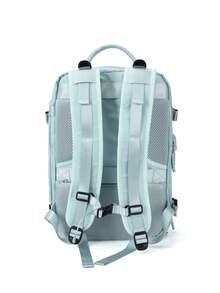 女士旅行背包，雙用途電腦與肩背袋，輕量且大容量，適合短途出差和旅行，大學生的完美選擇 - 淺藍色 - 查看 7