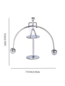 1入組 + 雙腳舉重鐵人造型 + 創意搖搖杯 + 辦公室平衡玩具 + 感恩節聖誕禮物 - 銀色 - 查看 5