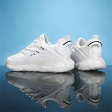 Men's Shoes New Arrival Street Outdoor Lightweight Running Shoes Sneakers With Air Cushion Sole, Youth Casual Sport Shoes - White - View 1