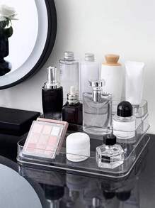 Perfume Storage Holder Box Clear Display Shelf For Cosmetics And Skincare, Makeup Organizer For Dressing Table - Clear - View 9