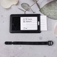 1入組可調節的隱私保護行李牌,手提箱行李箱信息識別牌,航空公司托運行李識別牌,兒童節/教師節禮物,女士/女孩的包包旅遊紀念品 - 西瓜粉 - 查看 4