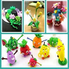 12色diy自然風乾粘土,造型粘土,內附工具可用於創意手工藝、兒童、成人、禮品和派對裝飾 - 彩色 - 查看 4