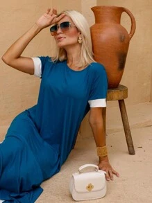 Women Dresses - Màu xanh ngọc - Xem 3