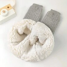 秋冬加厚兒童女孩打底褲,可當內衣或外穿,保暖舒適 - 灰色 - 查看 3