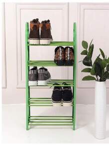 Shoe Organizer Rack Shoe Rack 4 Levels - ירוק - ראה 1