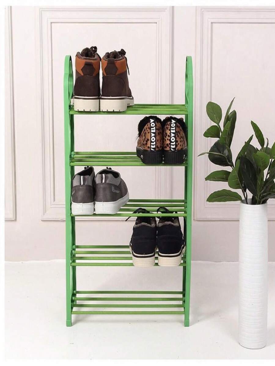 Shoe Organizer Rack Shoe Rack 4 Levels - ירוק - ראה 1