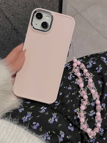 1pc Pink Star-Shaped Beaded Bracelet, Simple And Personalized Star Pink Gradient Jewelry, Hanging Decoration For Phone Case, Chain Pendant Cord Gifts For Mother, Family, Friends, Birthday, Holiday Phone Charm, Phone Chain - Pink - View 2